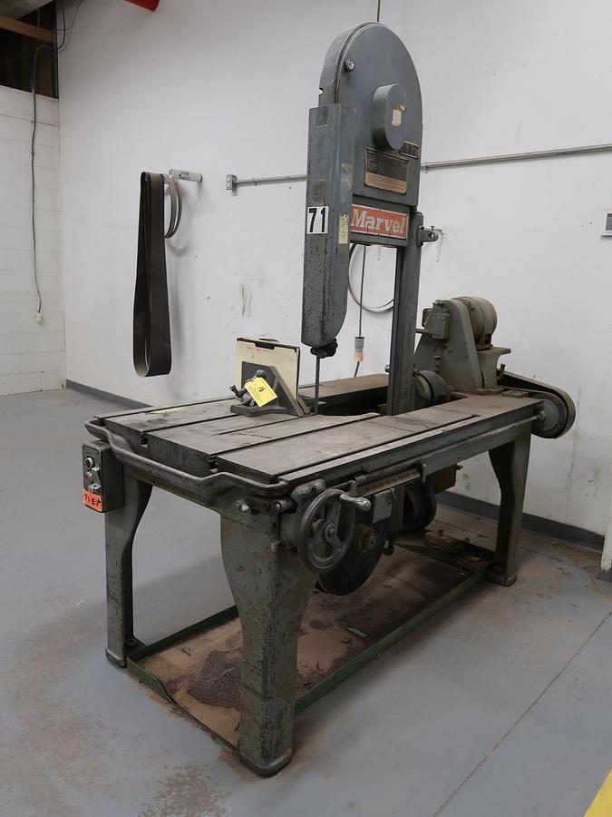 Used Marvel No. 8 Vertical Metal Cutting Bandsaw