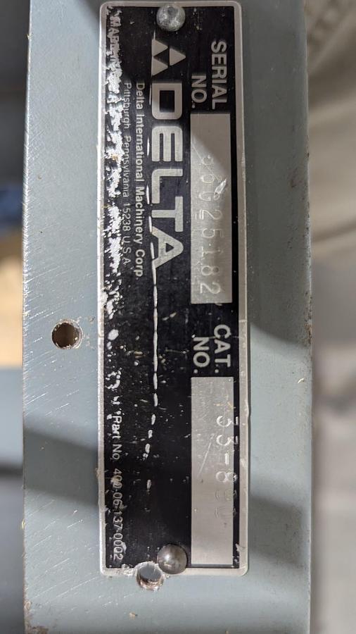 Used Delta 33-890 12'' Radial Arm Saw