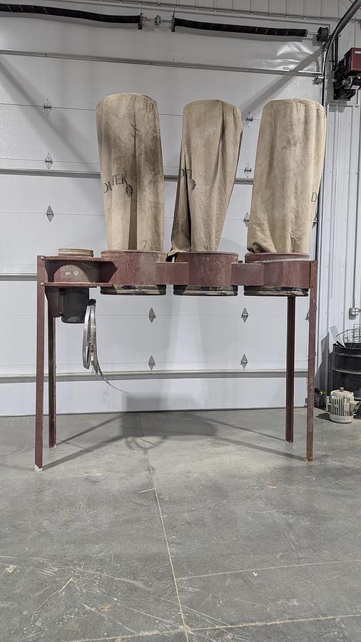 Used Dustek 1000DB 10HP 3 Bag Dust Collector