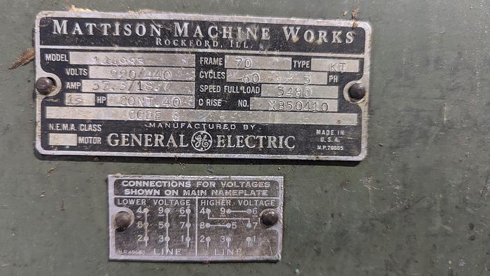 Used Mattison 202 Straight Line Rip Saw