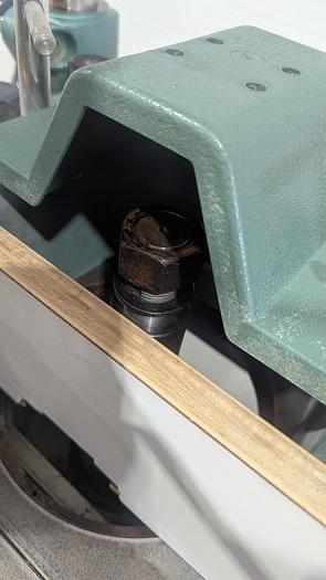 Used Bridgewood BW510TS Sliding Table Tilting Spindle Shaper w/ 3 Roll Power feeder