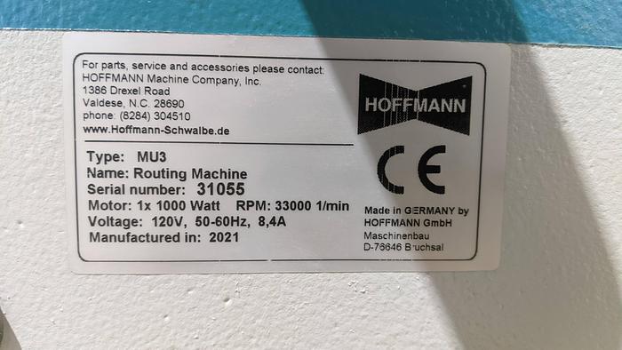 Used Hoffmann MU3