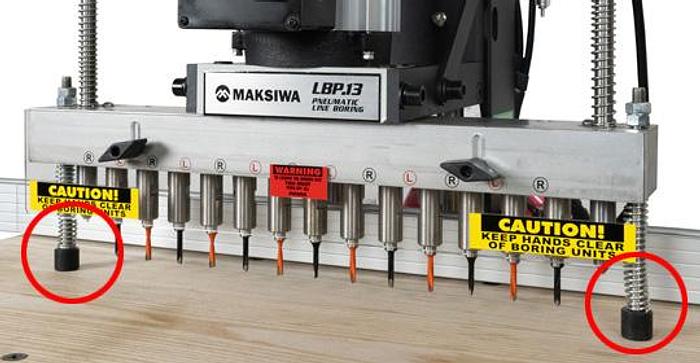 Maksiwa LBP.13 Pneumatic 13 Spindle Line Bore Machine