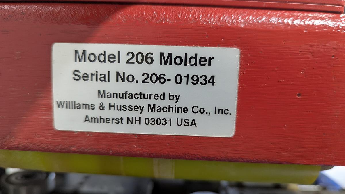 Used Williams & Hussey 206 Variable Feed Molder