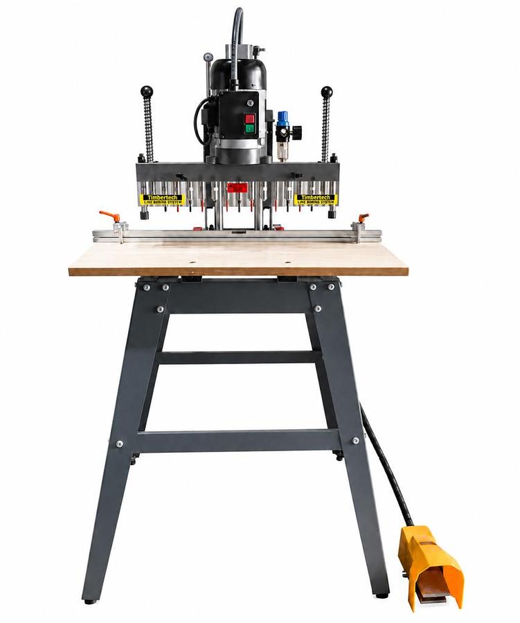 Timbertech TLBM13P 13 Spindle Pneumatic Line Boring Machine