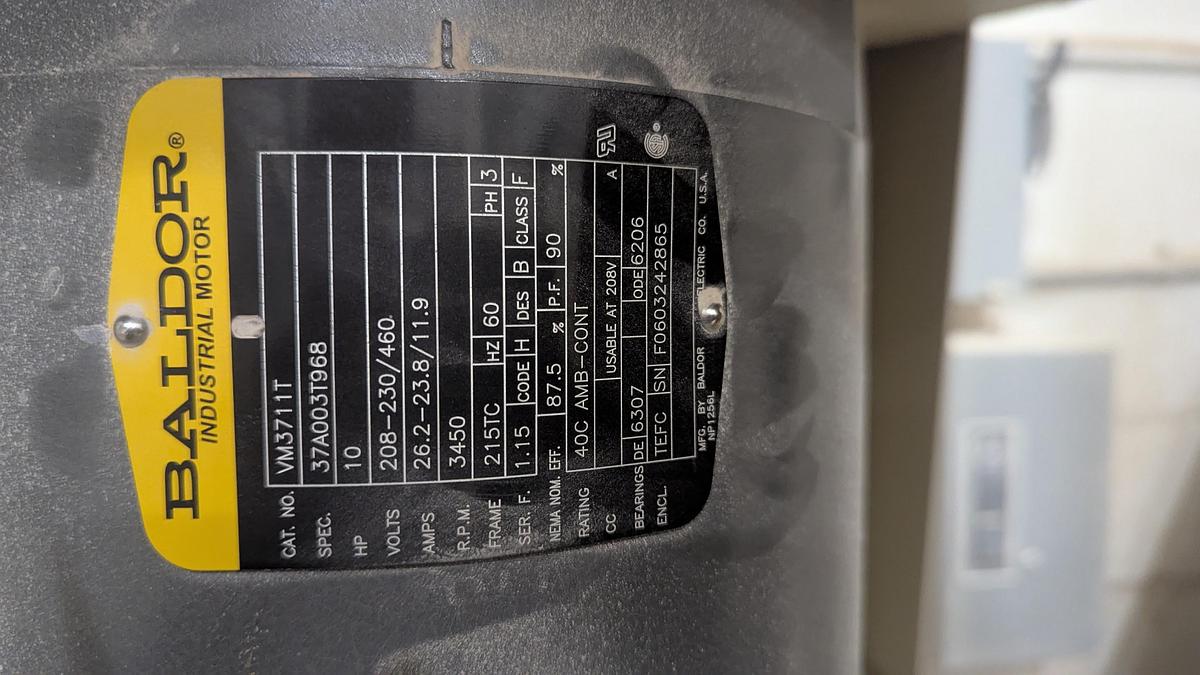 Used Murphy-Rodgers MRZ-10-10-6-2PB 10HP Baghouse Dust Collector