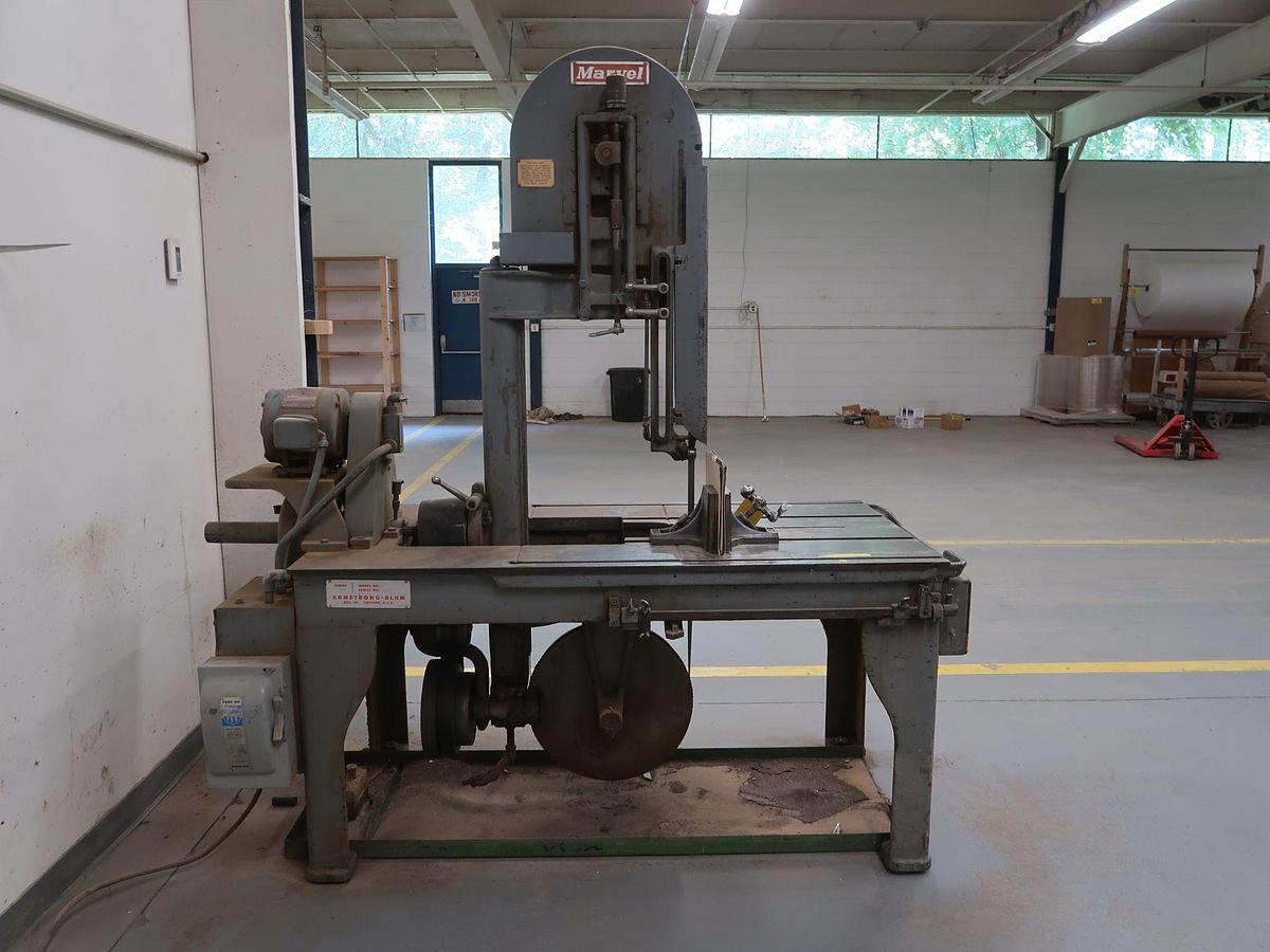 Used Marvel No. 8 Vertical Metal Cutting Bandsaw