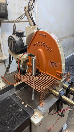 Used Pistorius SC12P Cut Off Saw W/Tables
