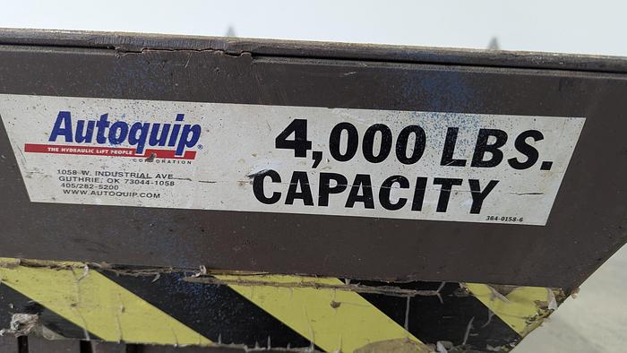 Used Autoquip Series 35 Scissor Lift Table