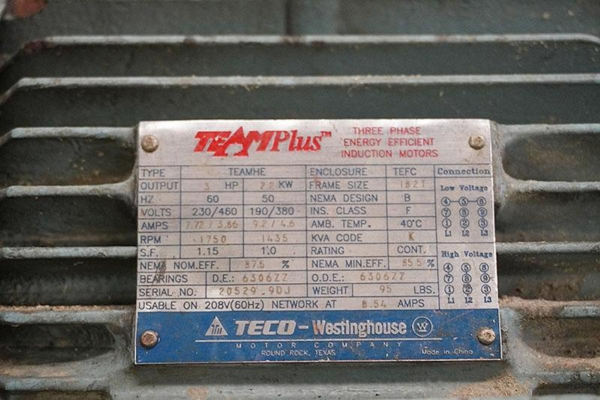 Used 2000 Western Pneumatics 14 x 18 Rotary Air Lock