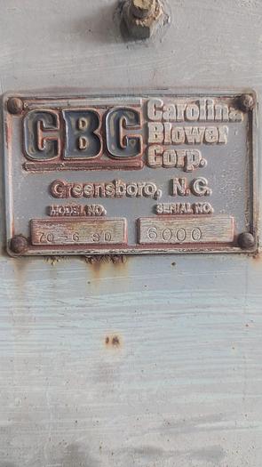 Used Carolina Blower Corp 70-6 SD Transfer Fan