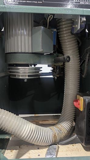 Used Bridgewood BW510TS Sliding Table Tilting Spindle Shaper w/ 3 Roll Power feeder