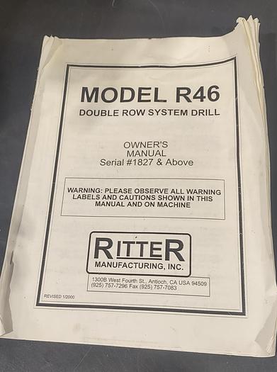 Used Ritter R46