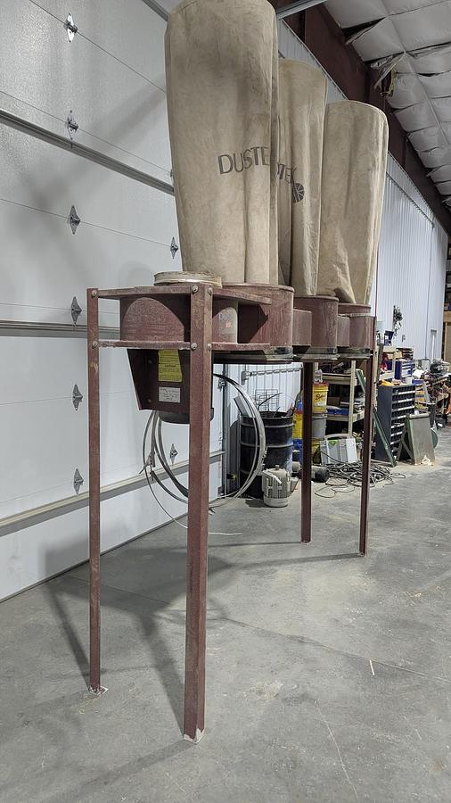 Used Dustek 1000DB 10HP 3 Bag Dust Collector