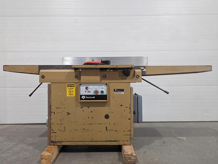 Used SCM Rockwell F3A 12'' Jointer with Byrd Spiral Head