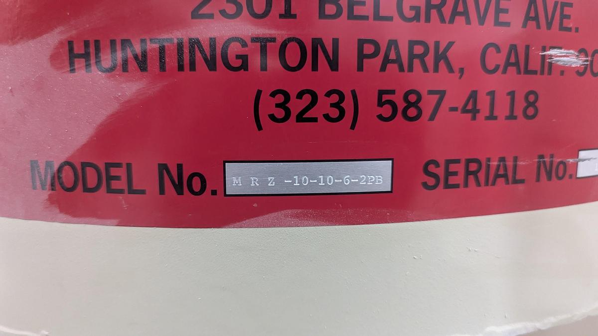 Used Murphy-Rodgers MRZ-10-10-6-2PB 10HP Baghouse Dust Collector