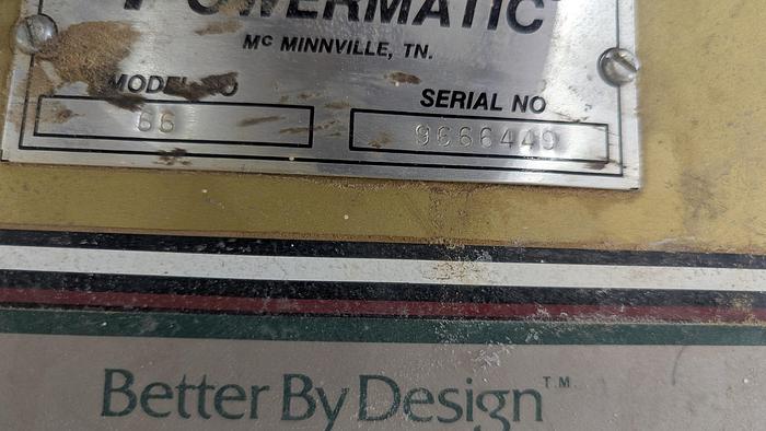 Used Powermatic 66 Table Saw 52'' Rails