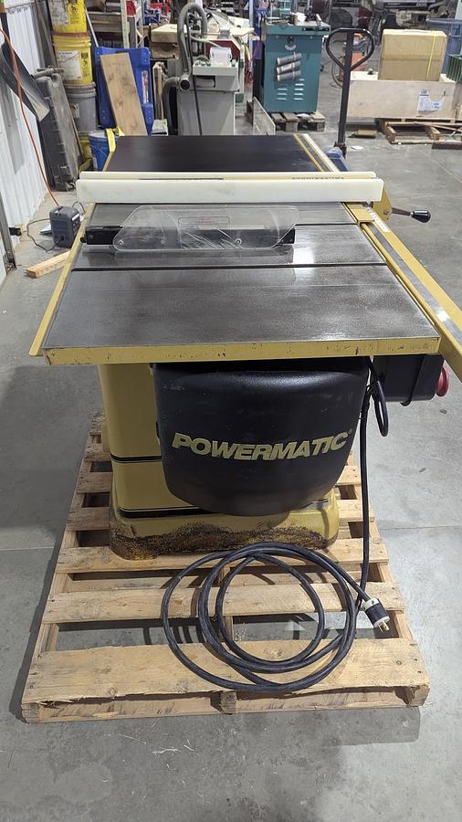 Used 2016 Powermatic 2000 5HP 1PH Tablesaw with new 52'' rails