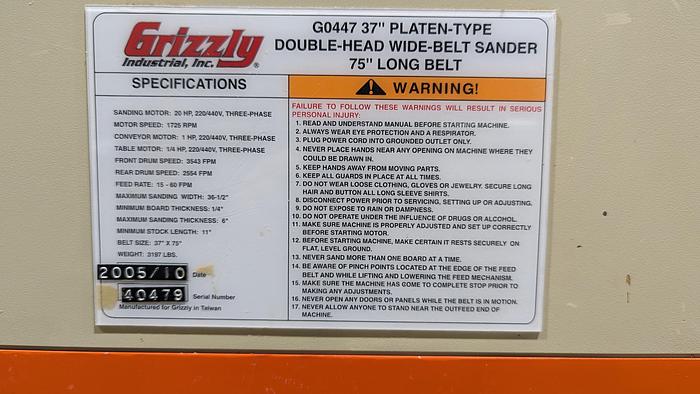 Used Grizzly G0447