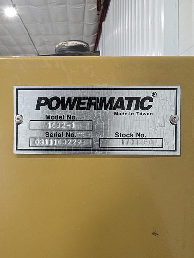 Used Powermatic 1632, 16-Inch Open-End Belt Sander, 5 HP, 1Ph 230V