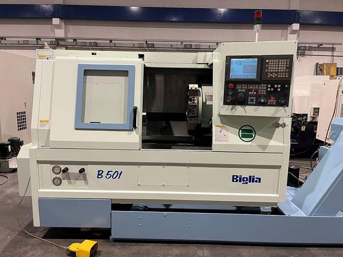 Usato TORNIO BIGLIA B 501 CNC FANUC 18i - T ANNO 2002