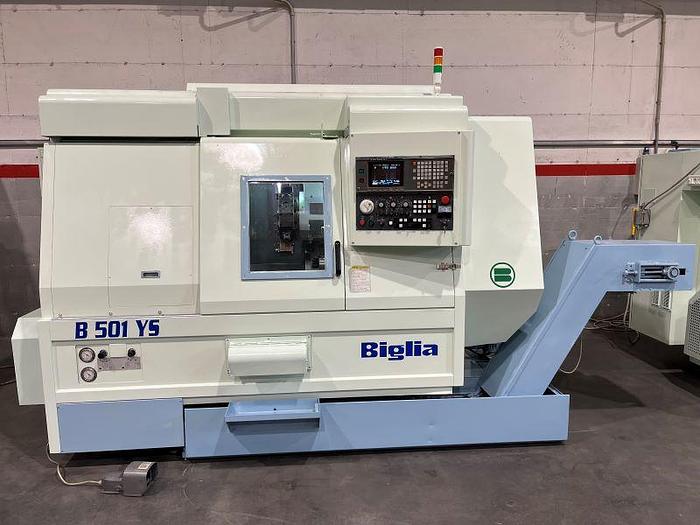 Usato TORNIO BIGLIA B 501 YS CNC FANUC 18 - T