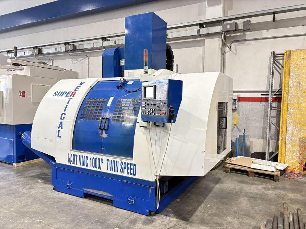 Usato CENTRO DI LAVORO DART VMC 1000 A - TWIN SPEED CNC FANUC 18 - M