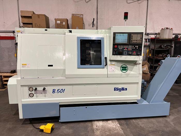 Usato TORNIO BIGLIA B 501 CNC FANUC 18i - T