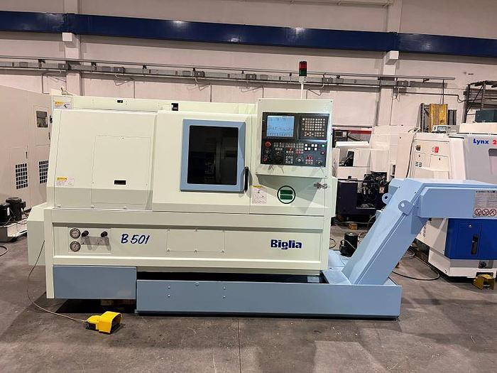 Usato TORNIO BIGLIA B 501 CNC FANUC 18i - T ANNO 2002