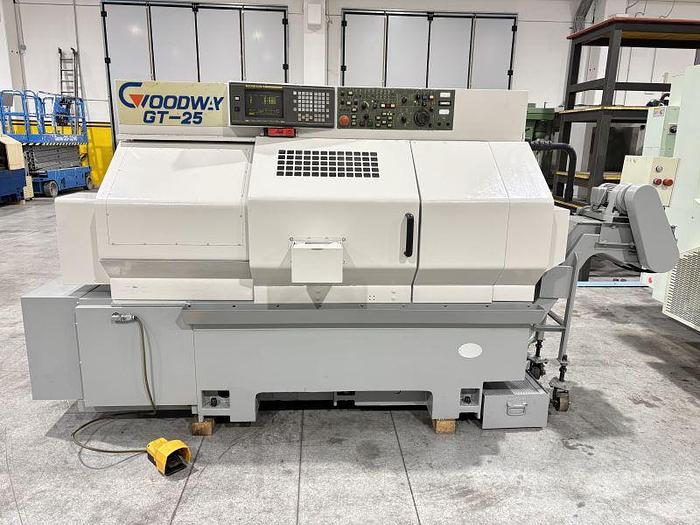 Used TORNIO MOTORIZZATO GOODWAY GT - 25 CNC FANUC 18 - T