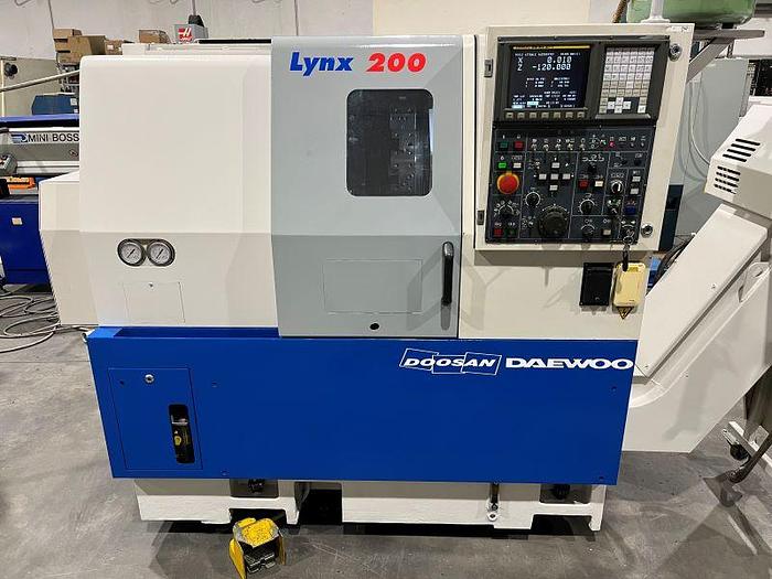 Usato TORNIO DOOSAN DAEWOO LYNX 200 B CNC FANUC Series 21 – T