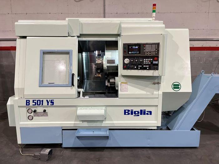 Usato TORNIO BIGLIA B 501 YS CNC FANUC 18 - T
