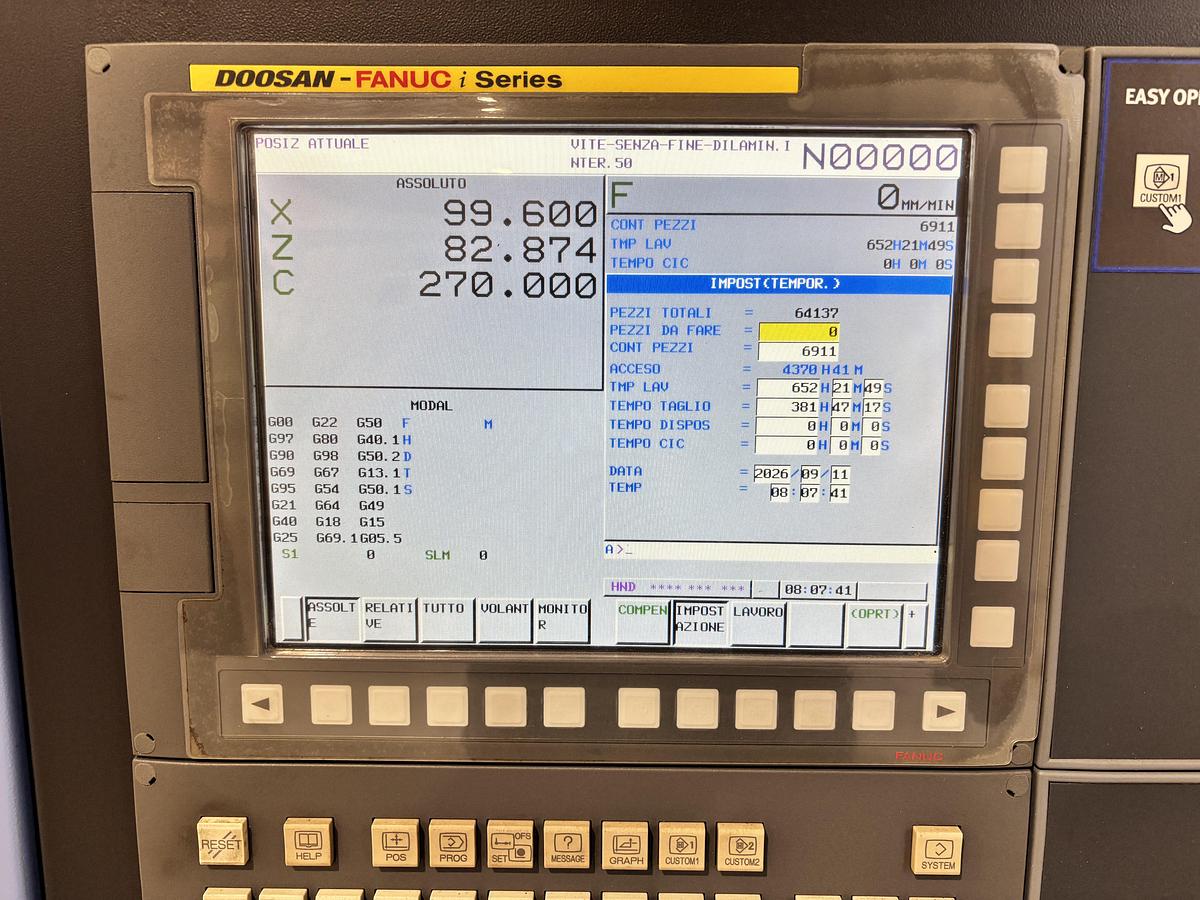 Usato TORNIO DOOSAN GT 2600 M ANNO 2018