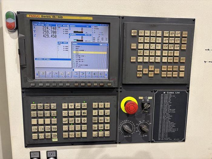 Used CENTRO DI LAVORO PALLETTIZZATO SPINNER ME-650 CNC FANUC 18i-MB ANNO 2008