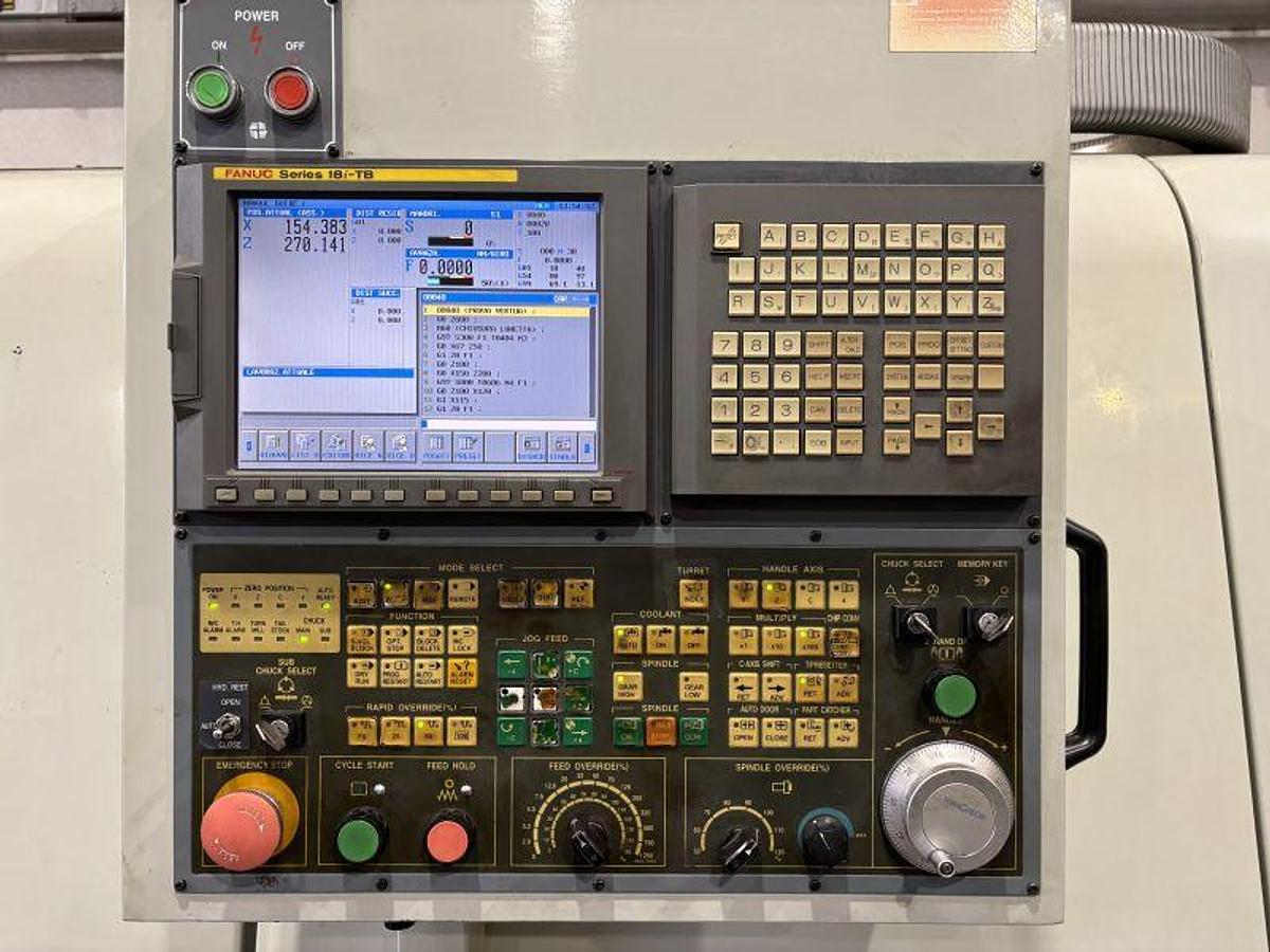 Usato TORNIO HWACHEON HI - TECH 300 CNC FANUC 18i-TB