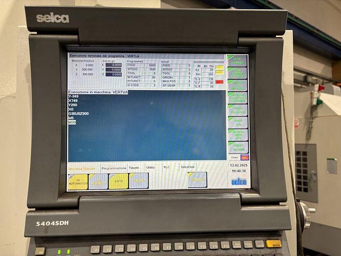 Used CENTRO DI LAVORO SUNMILL VANTAGE 1500 CNC SELCA S4045 DH ANNO 2010