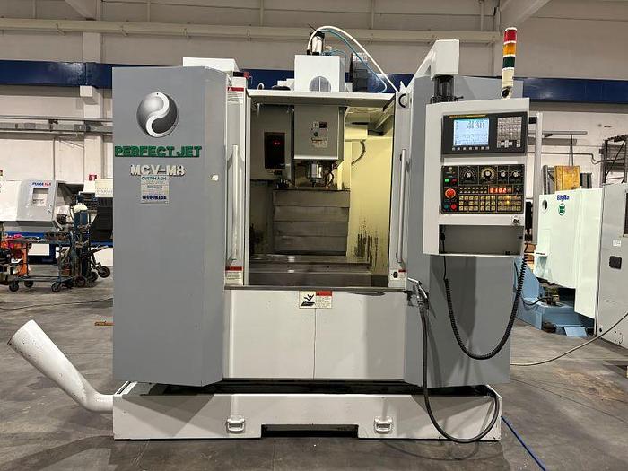 Usato CENTRO DI LAVORO PERFECT JET MCV - M8 CNC FANUC 0i - MC ANNO 2009