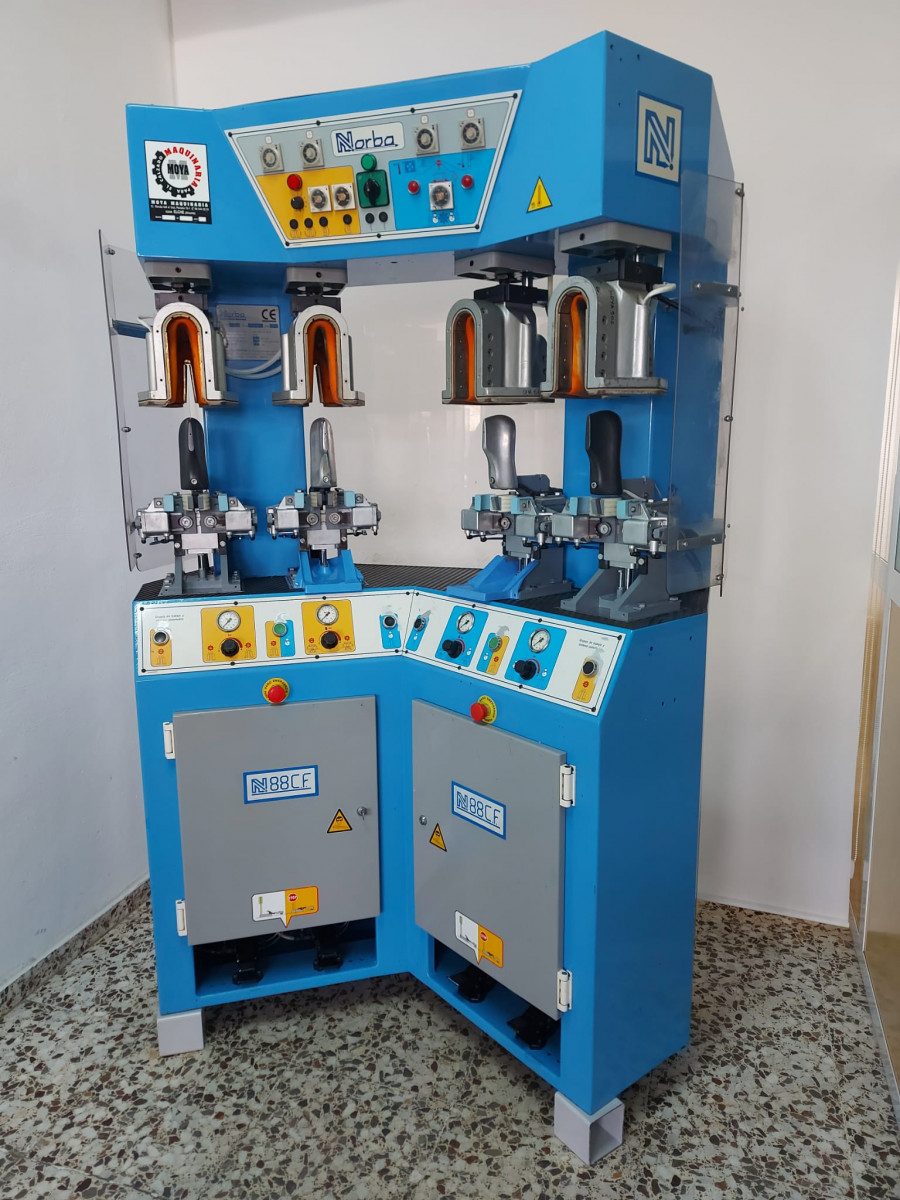 Usado MÁQUINA DE MOLDEAR TALONES, MARCA NORBA, MODELO NP95, REF. MQ6998