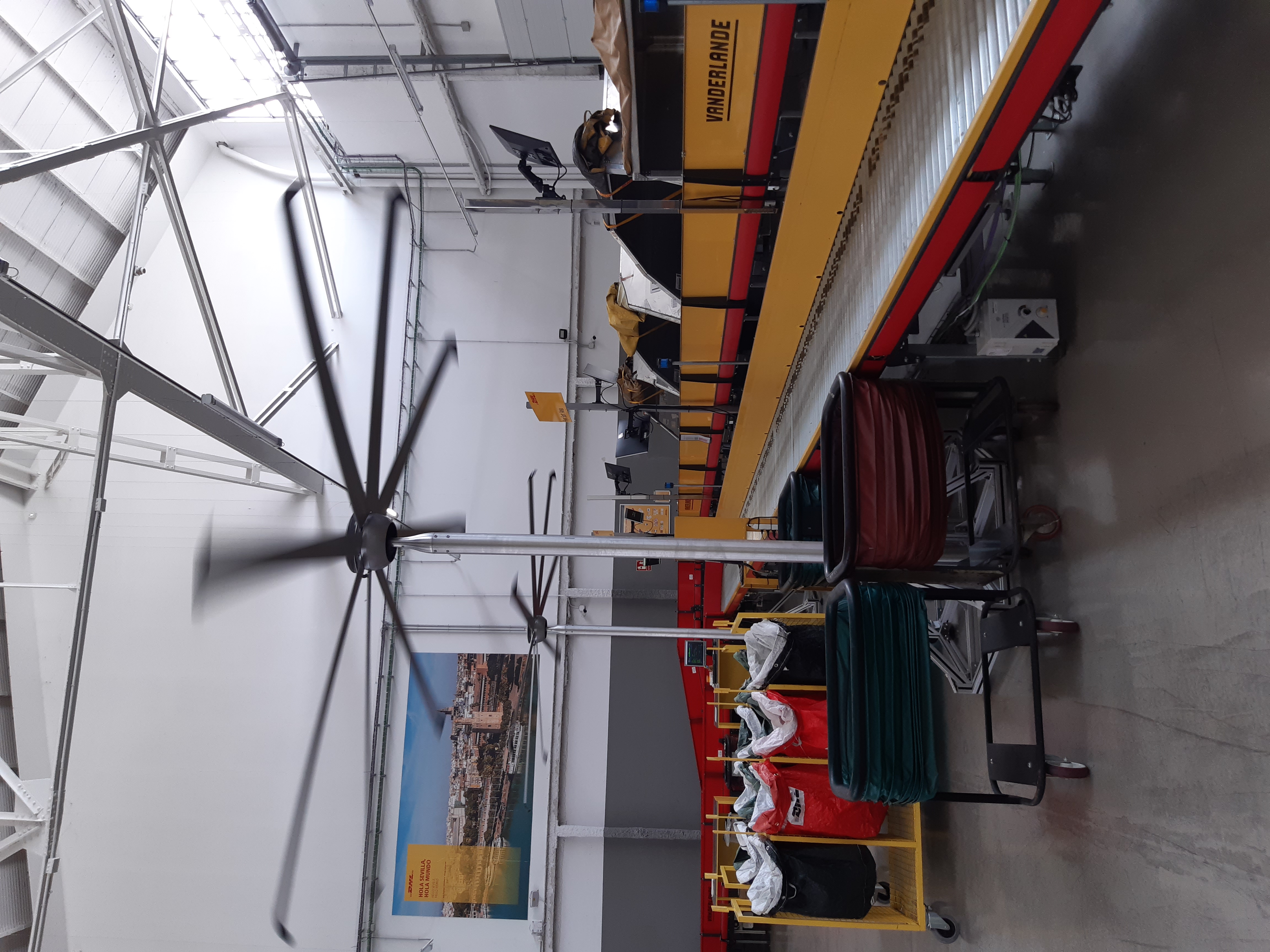 VENTILADOR HVLS INDUSTRIAL PIE