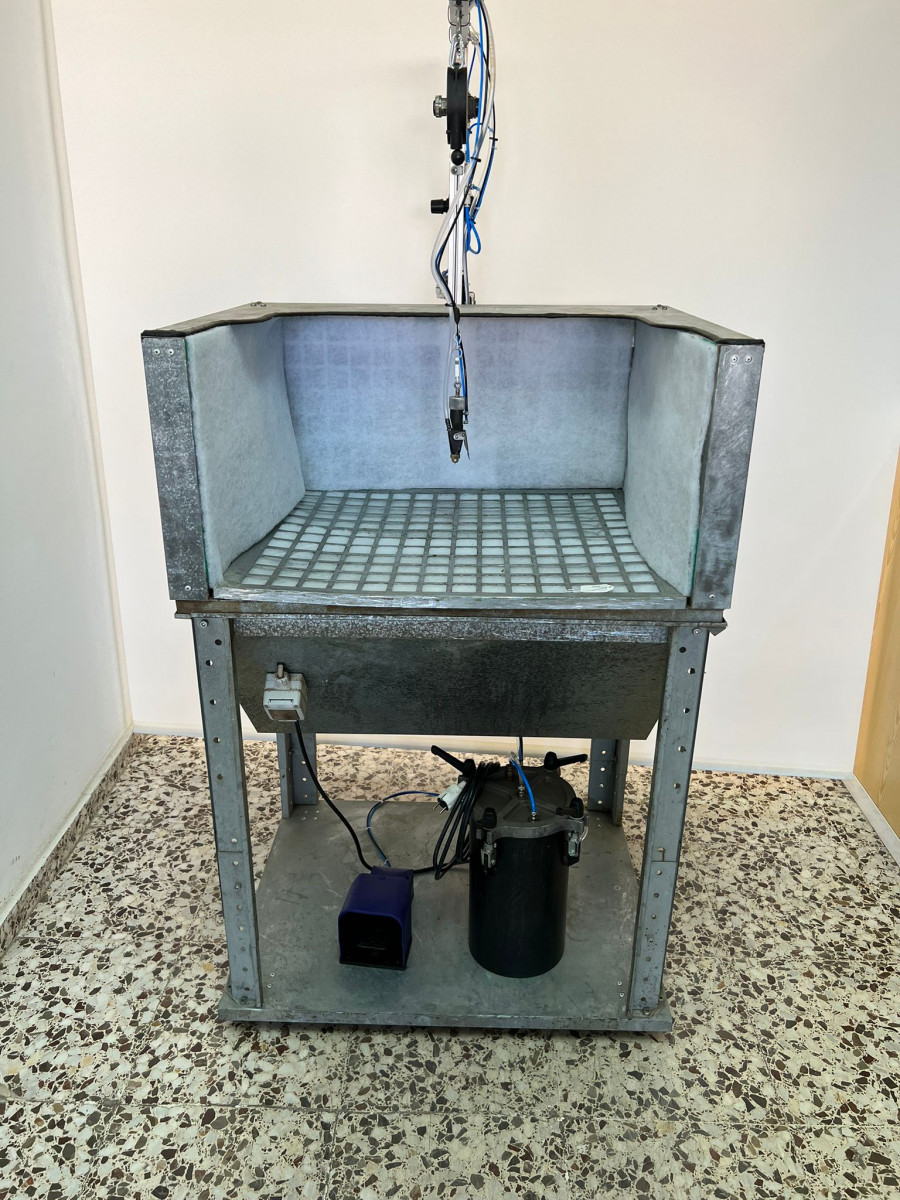 Used WATER BASED LATEX GLUE SPRAYING MACHINE