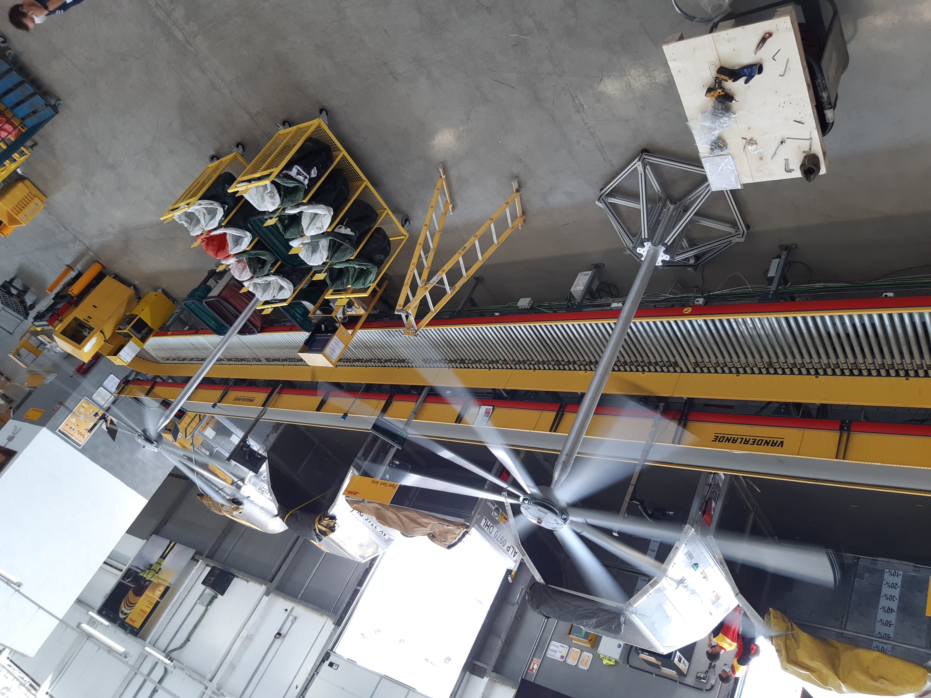 VENTILADOR HVLS INDUSTRIAL PIE