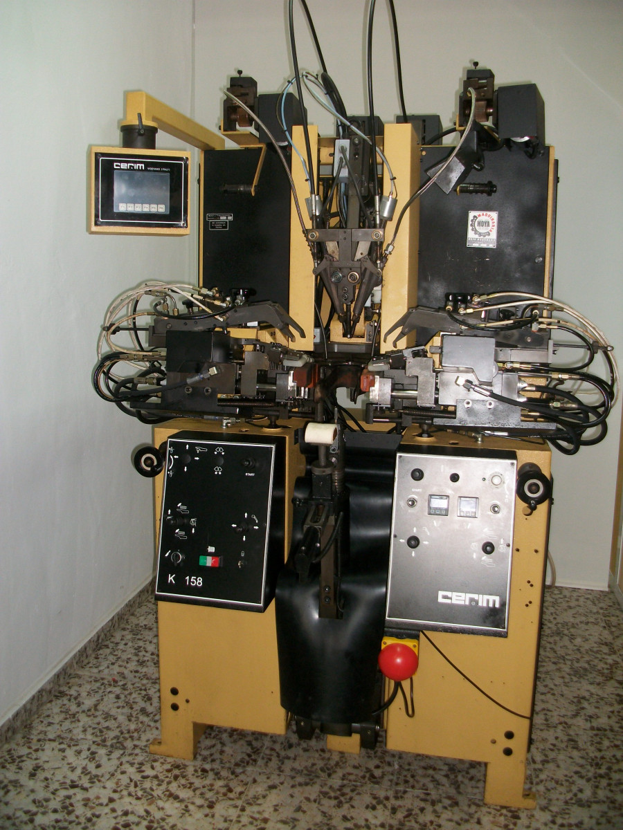 Used HEEL SEAT AND SIDE LASTING MACHINE