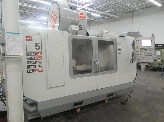 Used 2006 HAAS VF-5/40TR 5-Axis CNC Vertical Machining Center w 2-Axis Programmable Trunnion Table, 40 Station ATC, 10K Spindle, TS Coolant