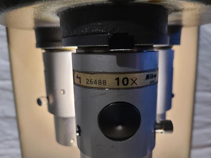 Used Nikon Profile Projector V12 Optical Comparator with Quadra Chek