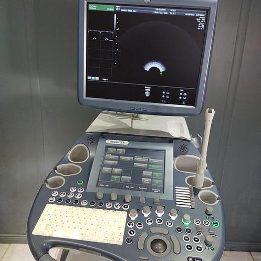 Gebraucht GE Voluson E8 Flachbildschirm Ultraschallgerät inkl. IC5-9-D Sonde und Sony UP-D897 Drucker Ultrasound