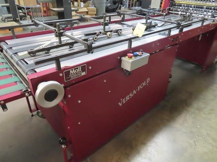 Used Dick Moll Marathon Regal Pocket Folder/Gluer with Versa Fold, 2012