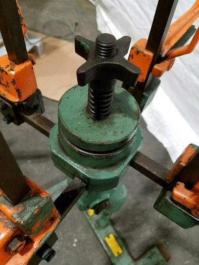 Used Durant 24" Stock Reel Payoff for feeding metal stock to power punch press