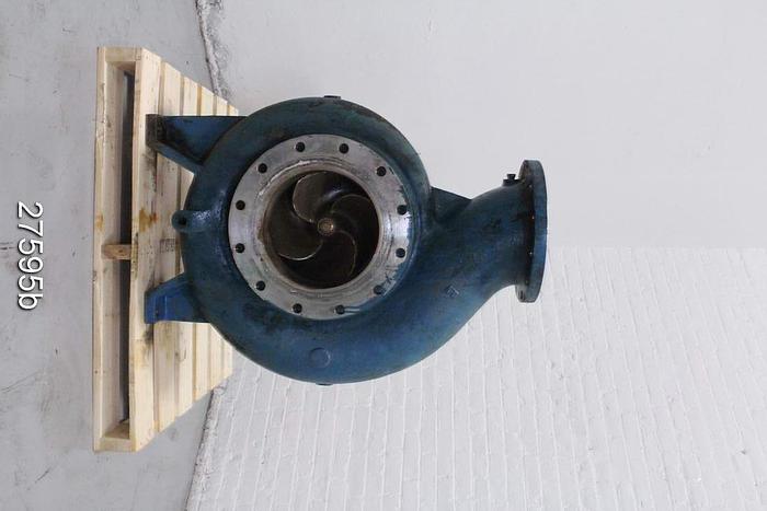 Used Goulds 3175 Goulds 3175 M, 10X12X18, 4 Vane Impeller, 17" Impeller Diameter, Stainless Steel Impeller, Stainless Steel Casing, Stainless Steel Stuffing Box, Stainless Steel Suction Side Plate, Packing. #27595