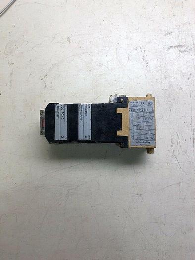 Used Allen-Bradley 700-PK400A1 Master Control AC Relay SER D With 700-pb40, 700-PC40