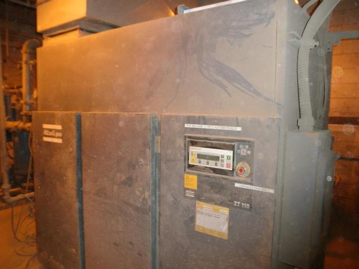 Used Compressor, Air, 150 HP, Atlas Copco, 125 PSI, Oil Free #S738545